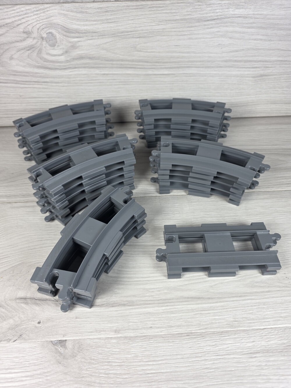 Lego Duplo Train Tracks Dark Gray Set Of 26 Replacement Pieces SU6